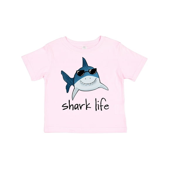 Inktastic Shark Life Fun Shark with Sunglasses Boys or Girls Toddler T-Shirt