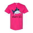 thumbnail image 1 of Inktastic Shark Life Fun Shark with Sunglasses T-Shirt, 1 of 5
