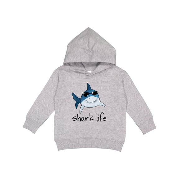 Inktastic Shark Life Fun Shark with Sunglasses Toddler Hoodie