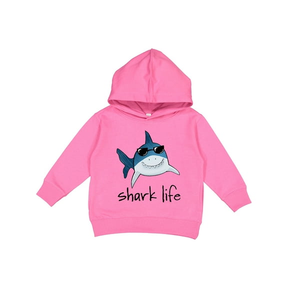 Inktastic Shark Life Fun Shark with Sunglasses Toddler Hoodie