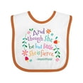 thumbnail image 1 of Inktastic She is Fierce Funny Shakespeare Quote Girls Baby Bib, 1 of 4