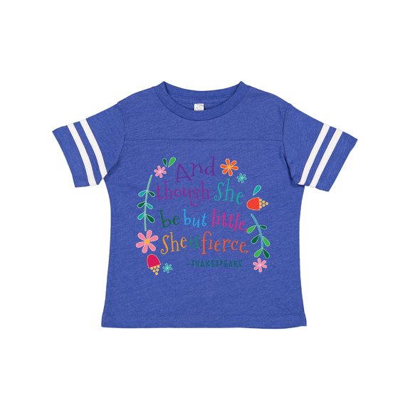 Inktastic She is Fierce Funny Shakespeare Quote Girls Toddler T-Shirt