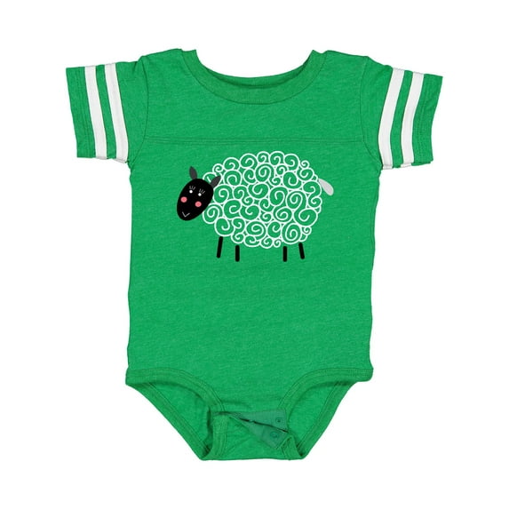 Inktastic Sheep Curly Wool Lamb Cute Boys or Girls Baby Bodysuit