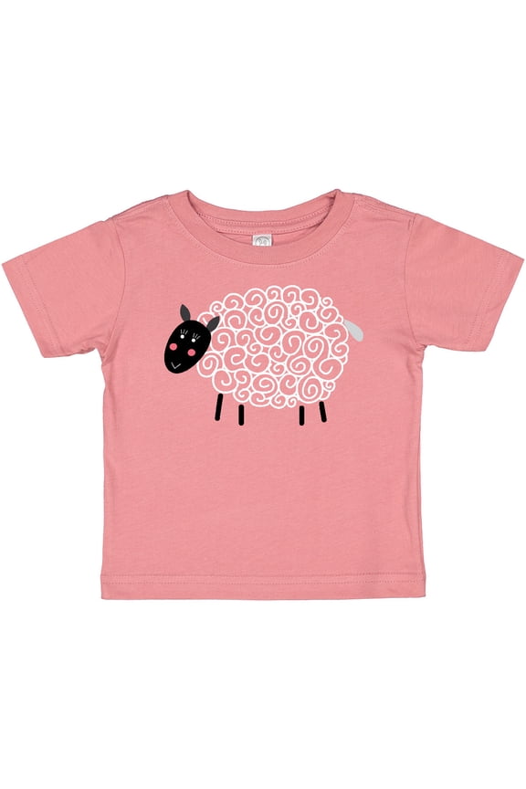 Sheep Curly Wool Lamb Cute Boys or Girls Baby T-Shirt