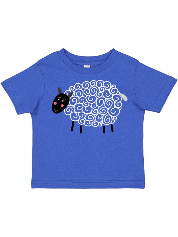 Sheep Curly Wool Lamb Cute Boys or Girls Toddler T-Shirt