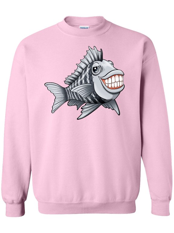 Sheepshead Fish Grinning Adult Sweatshirt