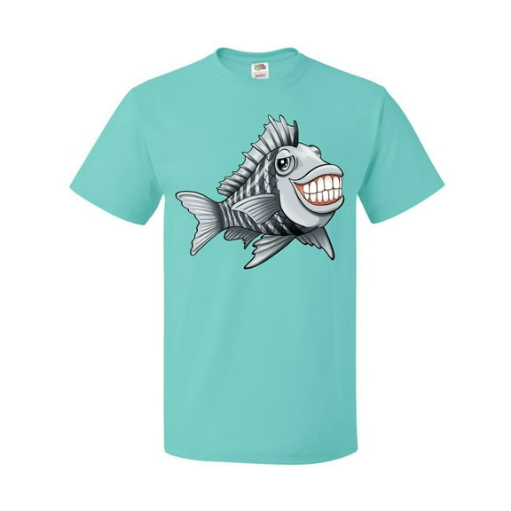 Inktastic Sheepshead Fish Grinning T-Shirt