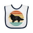 thumbnail image 1 of Inktastic Sheltie Dog Gift Retro Boys or Girls Baby Bib, 1 of 4