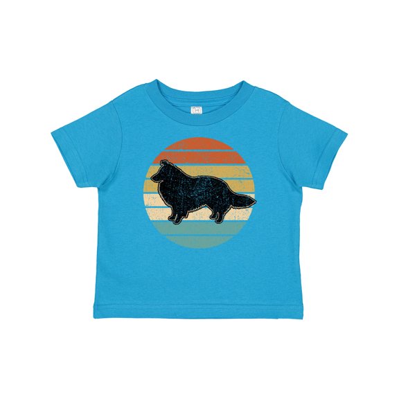Inktastic Sheltie Dog Gift Retro Boys or Girls Baby T-Shirt