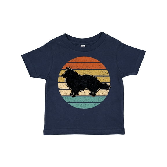 Inktastic Sheltie Dog Gift Retro Boys or Girls Toddler T-Shirt
