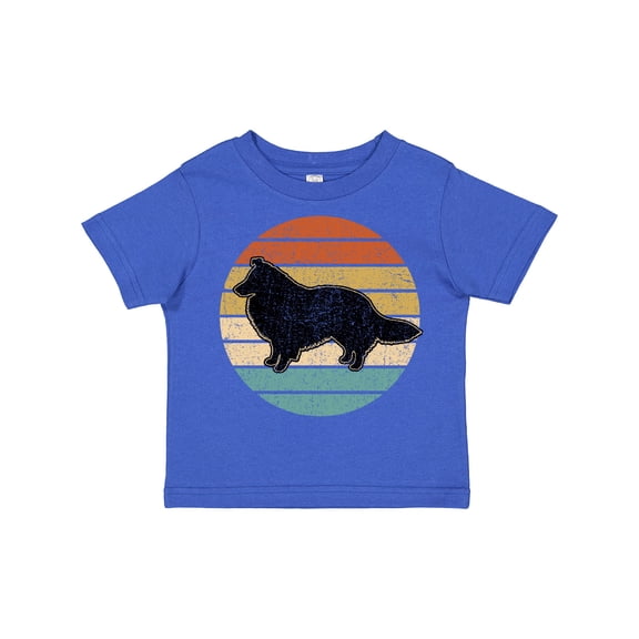 Inktastic Sheltie Dog Gift Retro Boys or Girls Toddler T-Shirt