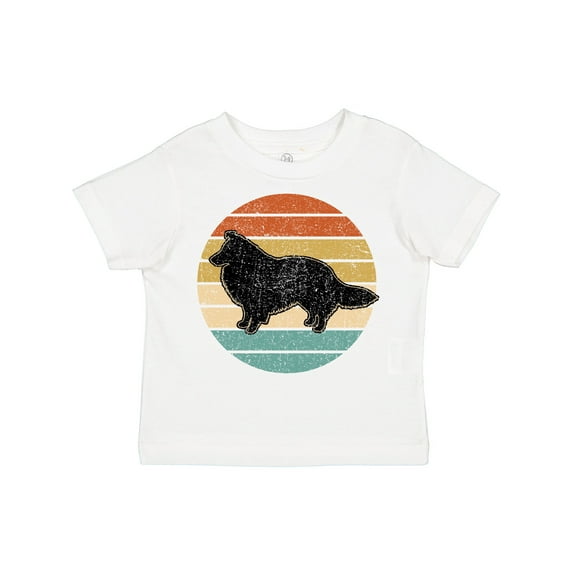 Inktastic Sheltie Dog Gift Retro Boys or Girls Toddler T-Shirt