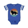 thumbnail image 1 of Inktastic Sheltie Dog Retro Sunset Boys or Girls Baby Bodysuit, 1 of 5