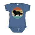 thumbnail image 1 of Inktastic Sheltie Dog Retro Sunset Boys or Girls Baby Bodysuit, 1 of 5