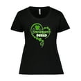 thumbnail image 1 of Inktastic Shenanigans Squad St. Patrick's Day Shamrock Heart Women's Plus Size T-Shirt, 1 of 5