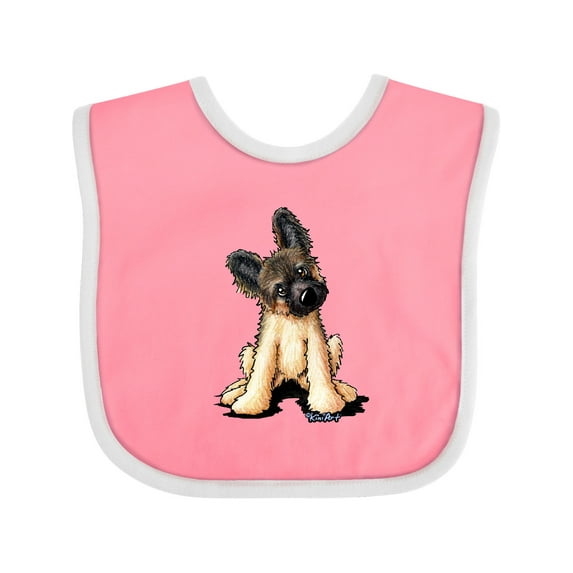 Inktastic Shepherd Puppy Boys or Girls Baby Bib