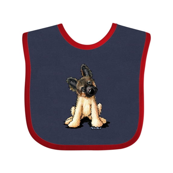 Inktastic Shepherd Puppy Boys or Girls Baby Bib