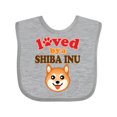 thumbnail image 1 of Inktastic Shiba Inu Dog Lover Boys or Girls Baby Bib, 1 of 4
