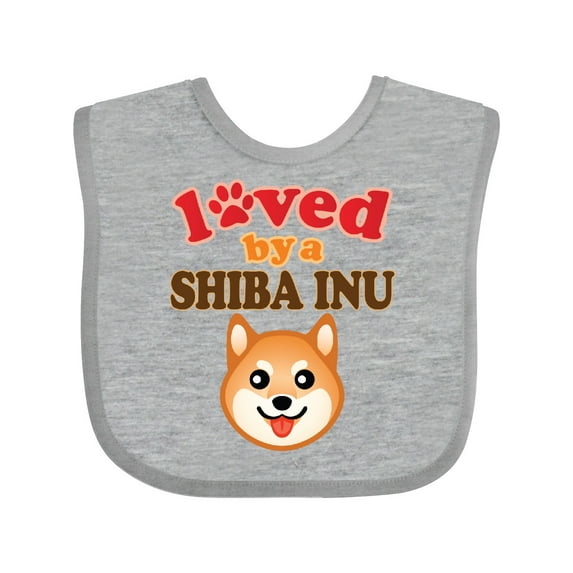 Inktastic Shiba Inu Dog Lover Boys or Girls Baby Bib