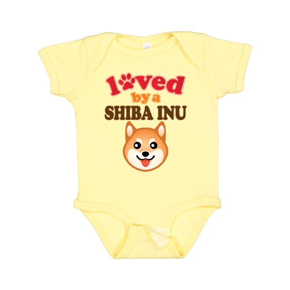 Inktastic Shiba Inu Dog Lover Boys or Girls Baby Bodysuit