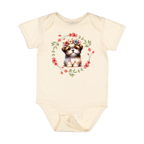 Inktastic Shih Tzu Dog Cute Girls Baby Bodysuit