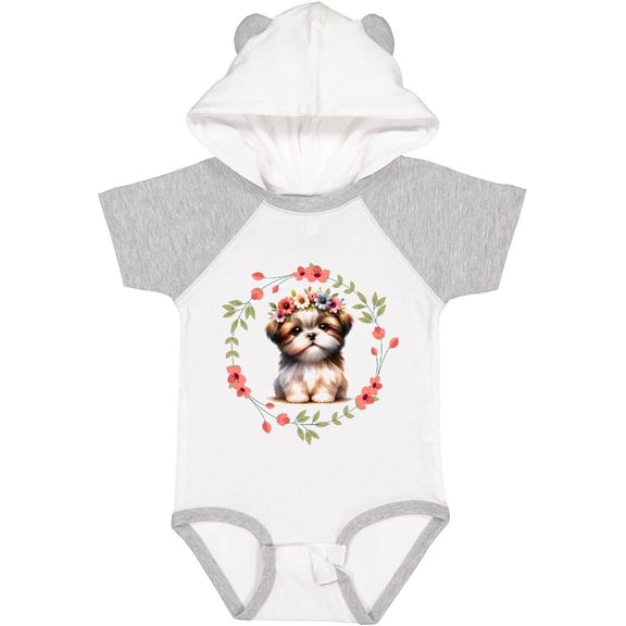 Inktastic Shih Tzu Dog Cute Girls Baby Bodysuit