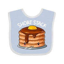 Inktastic Short Stack Cute Pancake Breakfast Boys or Girls Baby Bib