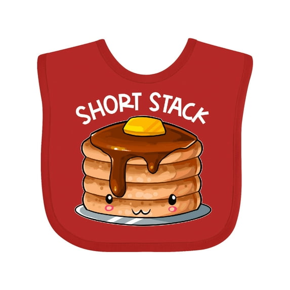 Inktastic Short Stack Cute Pancake Breakfast Boys or Girls Baby Bib