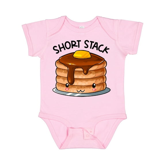 Inktastic Short Stack Cute Pancake Breakfast Boys or Girls Baby Bodysuit