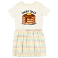 thumbnail image 1 of Inktastic Short Stack Cute Pancake Breakfast Girls Toddler Dress, 1 of 5