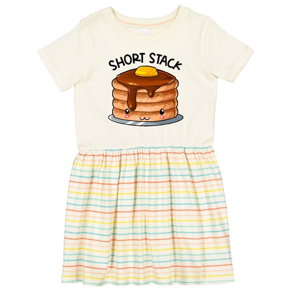 Inktastic Short Stack Cute Pancake Breakfast Girls Toddler Dress