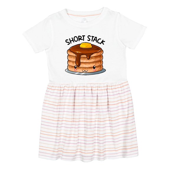Inktastic Short Stack Cute Pancake Breakfast Girls Toddler Dress
