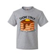 thumbnail image 1 of Inktastic Short Stack Cute Pancake Breakfast Youth T-Shirt, 1 of 5