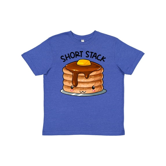 Inktastic Short Stack Cute Pancake Breakfast Youth T-Shirt