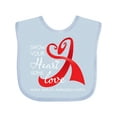 thumbnail image 1 of Inktastic Show Your Heart Some Love- Heart Health Awareness Month Boys or Girls Baby Bib, 1 of 4