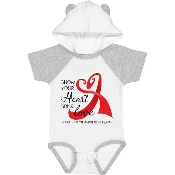 Inktastic Show Your Heart Some Love- Heart Health Awareness Month Boys or Girls Baby Bodysuit