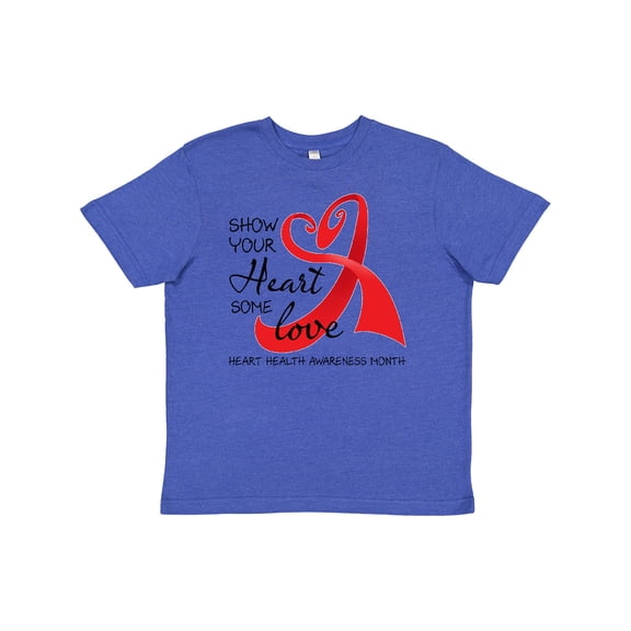 Inktastic Show Your Heart Some Love- Heart Health Awareness Month Youth T-Shirt