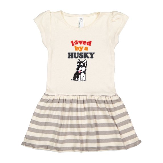 Inktastic Siberian Husky Dog Gift Puppy Gift Toddler Girl Dress