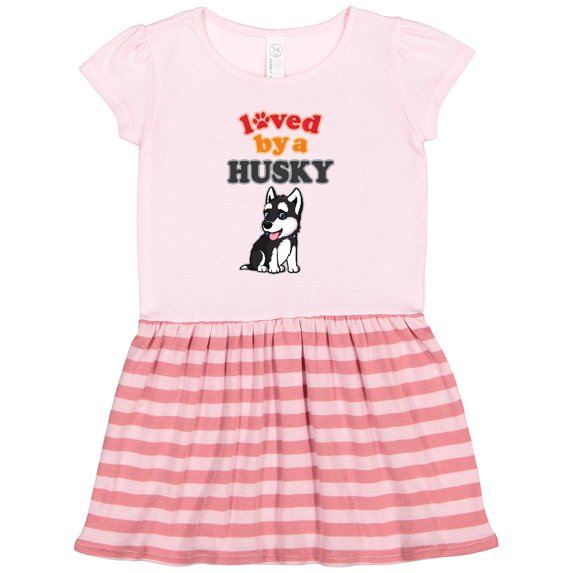 Inktastic Siberian Husky Dog Gift Puppy Gift Toddler Girl Dress