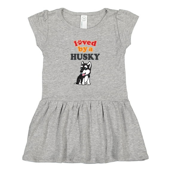 Inktastic Siberian Husky Dog Gift Puppy Girls Toddler Dress