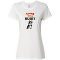 thumbnail image 1 of Inktastic Siberian Husky Dog Gift Puppy Women's T-Shirt, 1 of 5