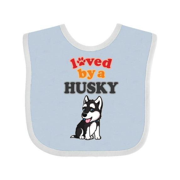 Inktastic Siberian Husky Dog Puppy Boys or Girls Baby Bib