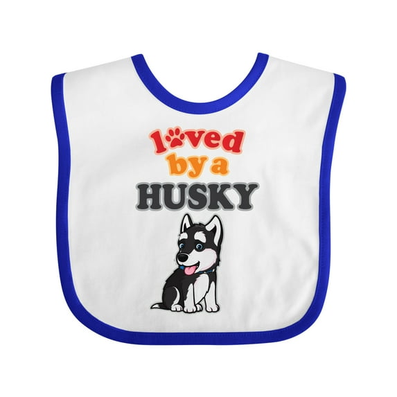 Inktastic Siberian Husky Dog Puppy Boys or Girls Baby Bib