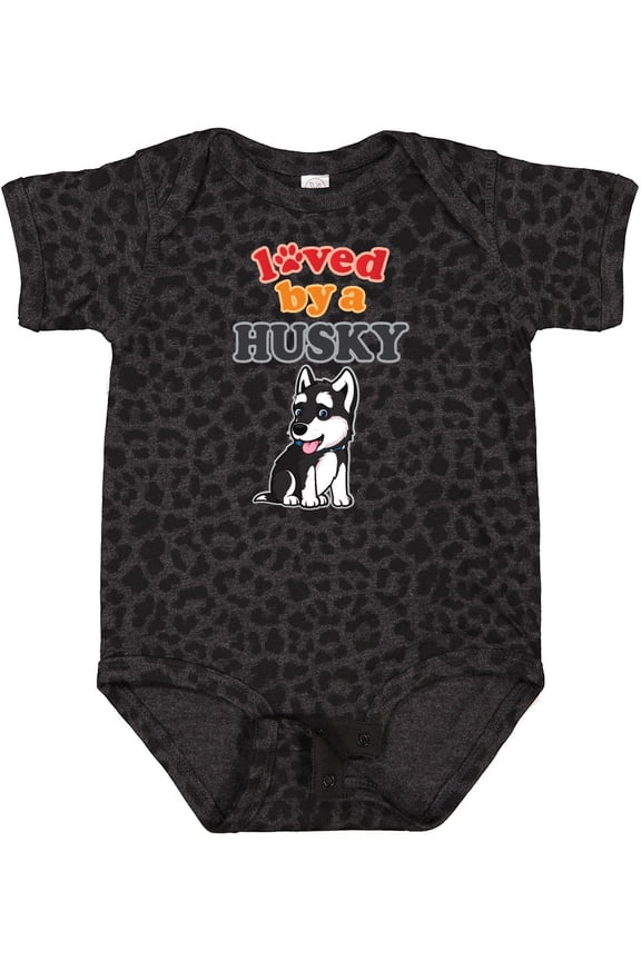 Siberian Husky Dog Puppy Boys or Girls Baby Bodysuit