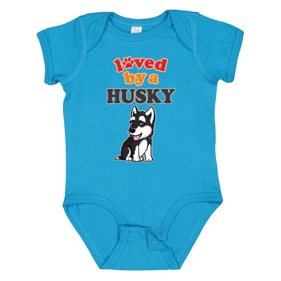 Inktastic Siberian Husky Dog Puppy Boys or Girls Baby Bodysuit