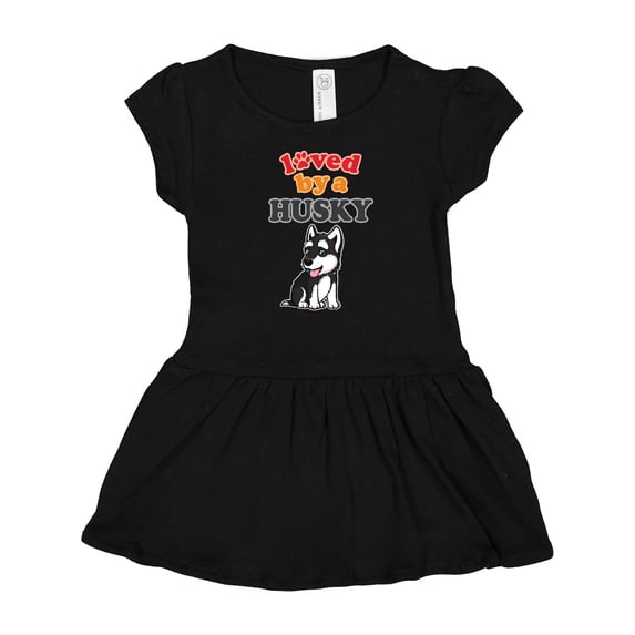 Inktastic Siberian Husky Dog Puppy Girls Baby Dress