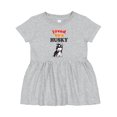 thumbnail image 1 of Inktastic Siberian Husky Dog Puppy Girls Baby Dress, 1 of 5
