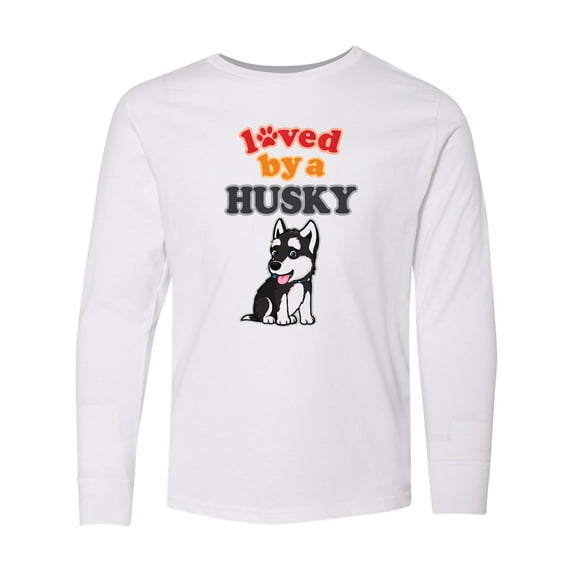 Inktastic Siberian Husky Dog Puppy Long Sleeve Youth T-Shirt
