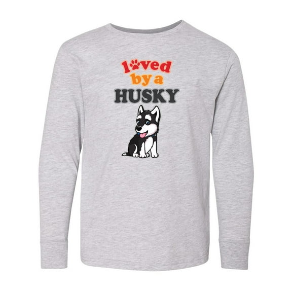 Inktastic Siberian Husky Dog Puppy Long Sleeve Youth T-Shirt