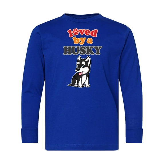 Inktastic Siberian Husky Dog Puppy Long Sleeve Youth T-Shirt